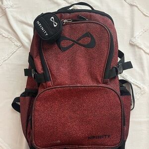 Red sparkly Infinity backpack!